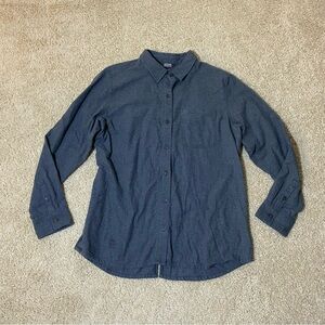 Outdoor Research Sandpoint Flannel Button Shirt Gray Gorpcore Hiking XLarge XL